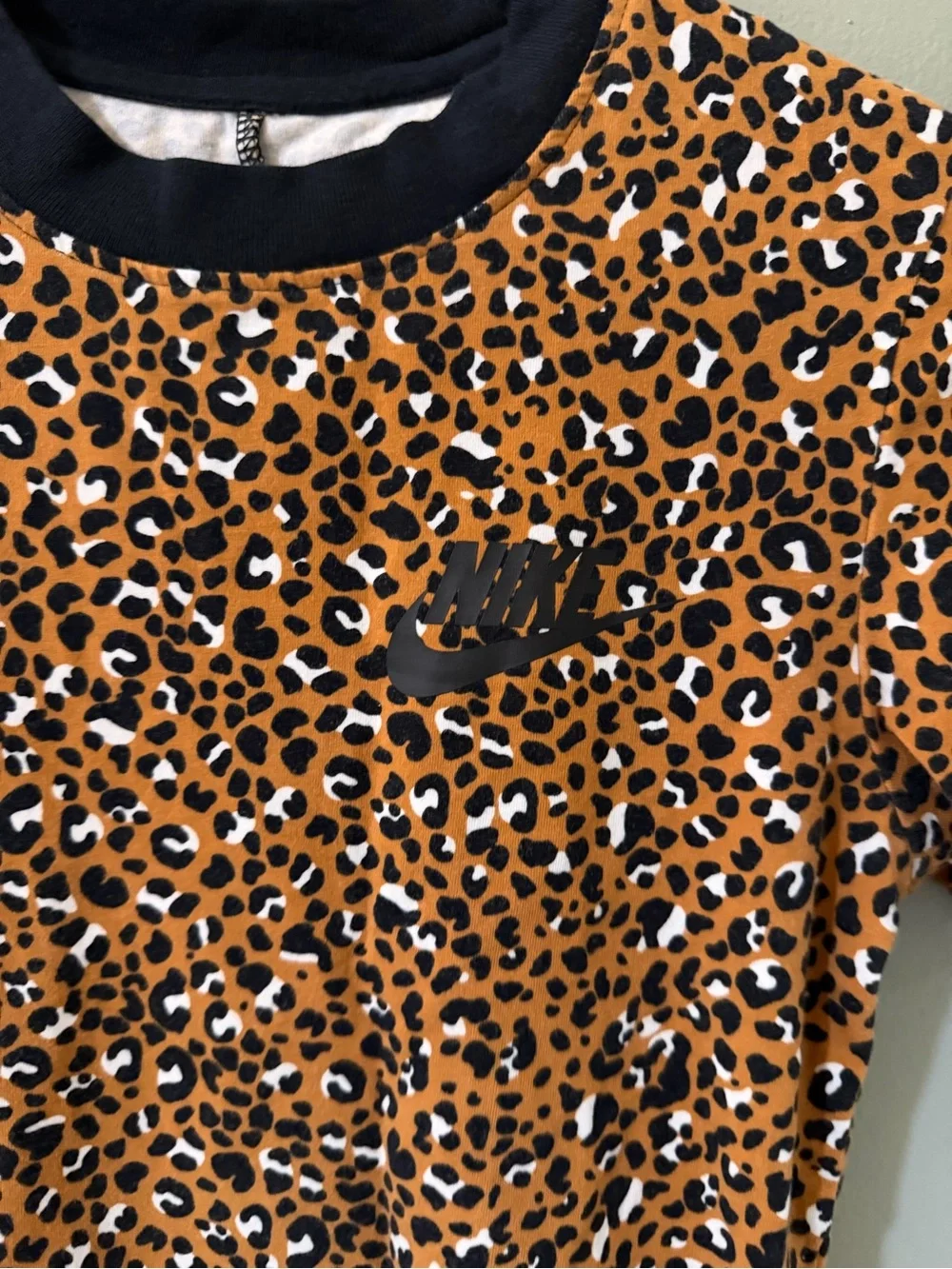NIKE Animal Print AOP Cheetah BODYSUIT [CD3611-754] TIGHT Fit small